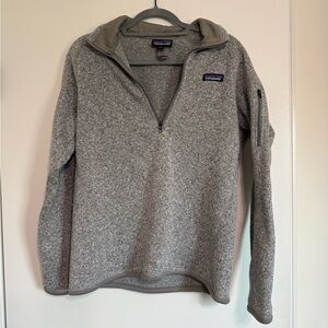 Women's Patagonia Better Sweater® 1/4-Zip Fleece in color Birch White.